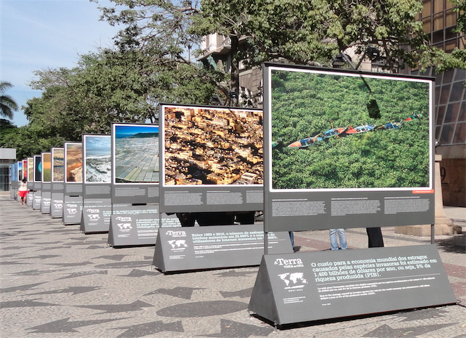 Exposição ao ar livre intitulada “A Terra vista do céu” no Rio de Janeiro